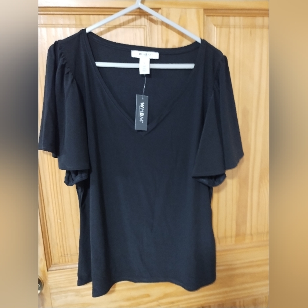 WHBM top short sleeve size M